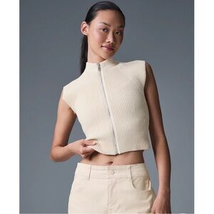 NWT Alo Yoga Full Zip Cropped Top